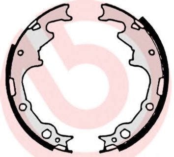 Тормозные колодки барабанные BREMBO S 10 502