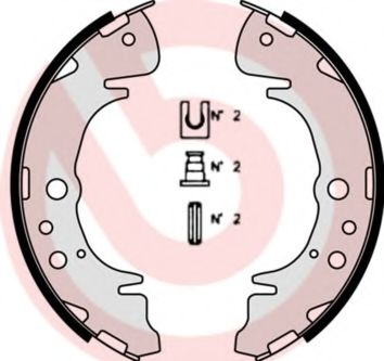 Тормозные колодки барабанные BREMBO S 11 503