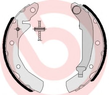 Тормозные колодки барабанные BREMBO S 15 501
