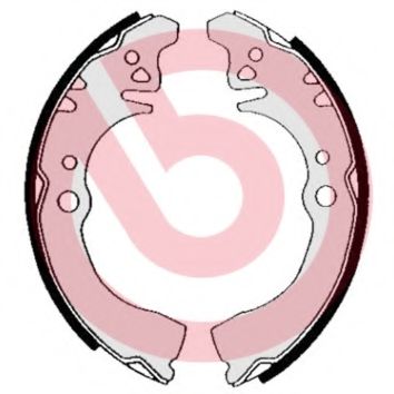 Тормозные колодки барабанные BREMBO S 16 506