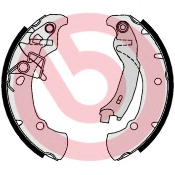 Тормозные колодки барабанные BREMBO S 16 516