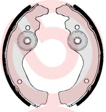 Тормозные колодки барабанные BREMBO S 23 502