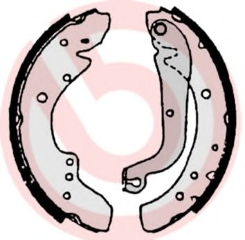 Тормозные колодки барабанные BREMBO S 23 505