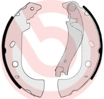 Тормозные колодки барабанные BREMBO S 23 514
