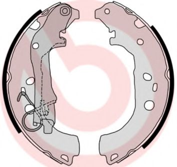 Тормозные колодки барабанные BREMBO S 23 518