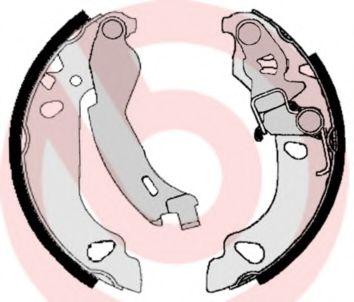 Тормозные колодки барабанные BREMBO S 23 522