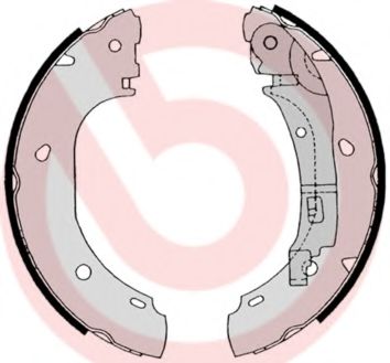 Тормозные колодки барабанные BREMBO S 23 525