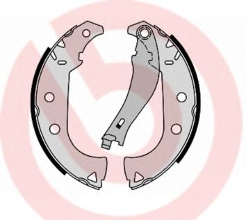 Тормозные колодки барабанные BREMBO S 23 556