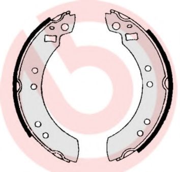 Тормозные колодки барабанные BREMBO S 24 501