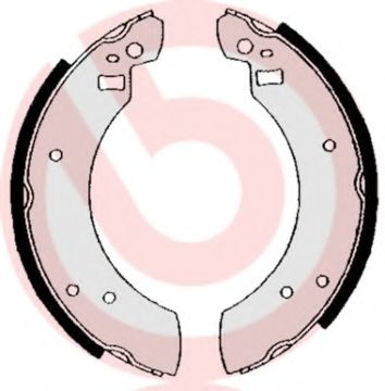 Тормозные колодки барабанные BREMBO S 24 502