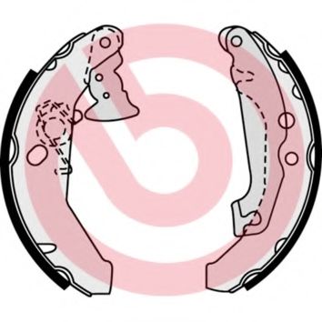 Тормозные колодки барабанные BREMBO S 24 518