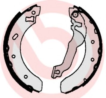 Тормозные колодки барабанные BREMBO S 24 521