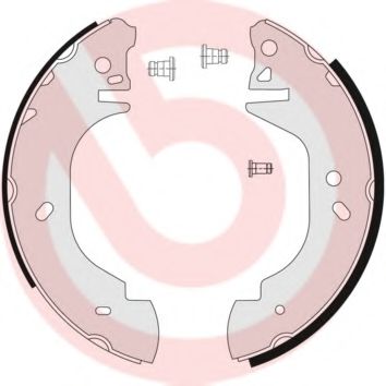 Тормозные колодки барабанные BREMBO S 24 523