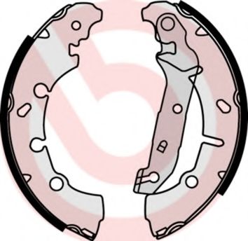 Тормозные колодки барабанные BREMBO S 24 532