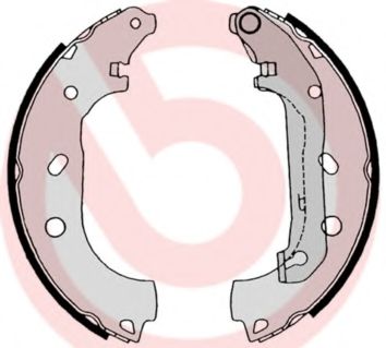 Тормозные колодки барабанные BREMBO S 24 539