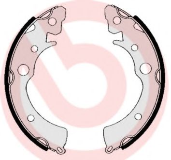 Тормозные колодки барабанные BREMBO S 28 505