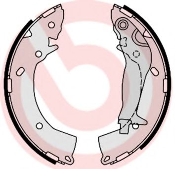 Тормозные колодки барабанные BREMBO S 30 519