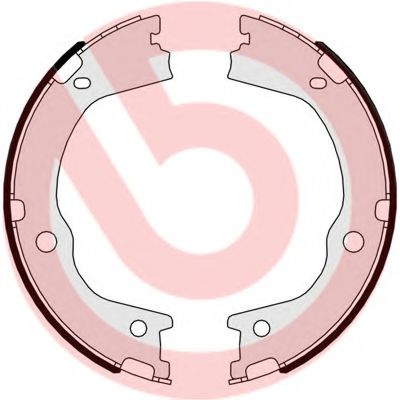 Тормозные колодки барабанные BREMBO S 30 526