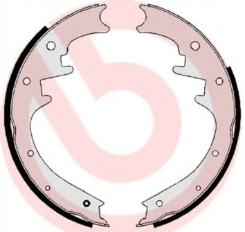 Тормозные колодки барабанные BREMBO S 37 504