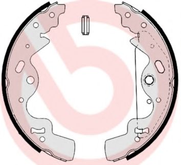 Тормозные колодки барабанные BREMBO S 44 506