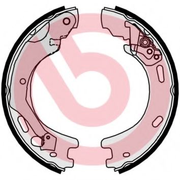 Тормозные колодки барабанные BREMBO S 44 509