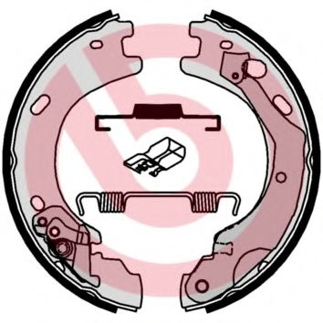 Тормозные колодки барабанные BREMBO S 44 510