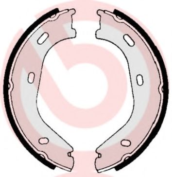 Тормозные колодки барабанные BREMBO S 50 501