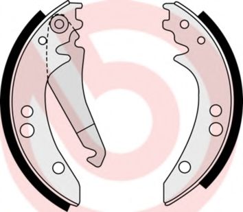 Тормозные колодки барабанные BREMBO S 50 514