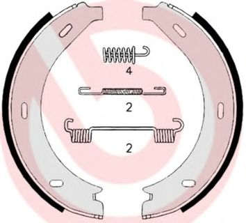Тормозные колодки барабанные BREMBO S 50 517