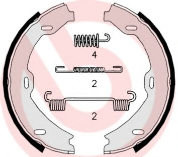Тормозные колодки барабанные BREMBO S 50 518
