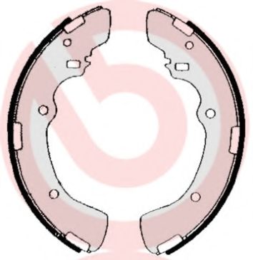 Тормозные колодки барабанные BREMBO S 54 511