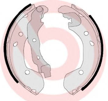Тормозные колодки барабанные BREMBO S 56 510