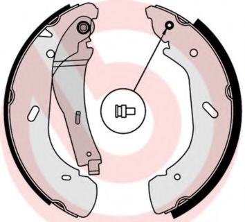 Тормозные колодки барабанные BREMBO S 56 513