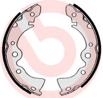 Тормозные колодки барабанные BREMBO S 56 519