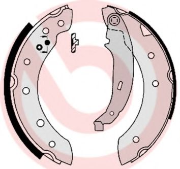 Тормозные колодки барабанные BREMBO S 61 520