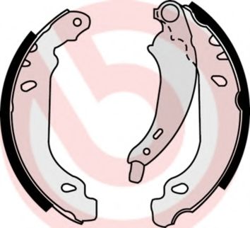 Тормозные колодки барабанные BREMBO S 61 525