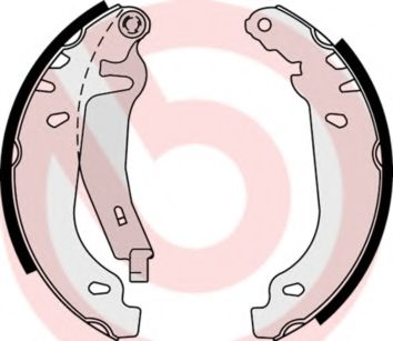 Тормозные колодки барабанные BREMBO S 61 539