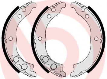 Тормозные колодки барабанные BREMBO S 61 541