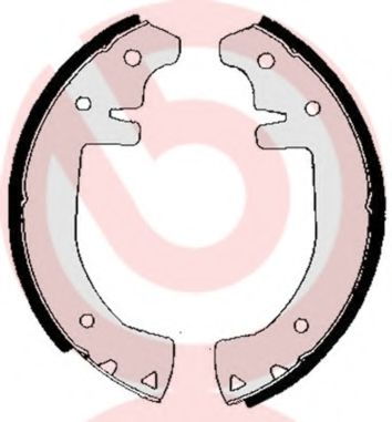 Тормозные колодки барабанные BREMBO S 68 501