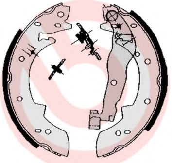 Тормозные колодки барабанные BREMBO S 68 511
