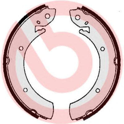 Тормозные колодки барабанные BREMBO S 68 516