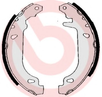 Тормозные колодки барабанные BREMBO S 68 520