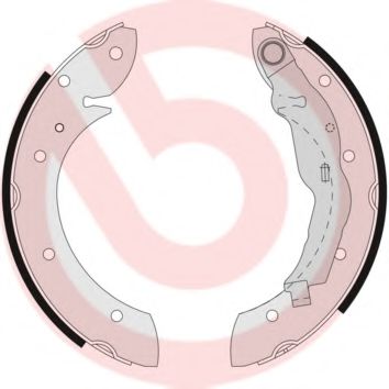 Тормозные колодки барабанные BREMBO S 68 521