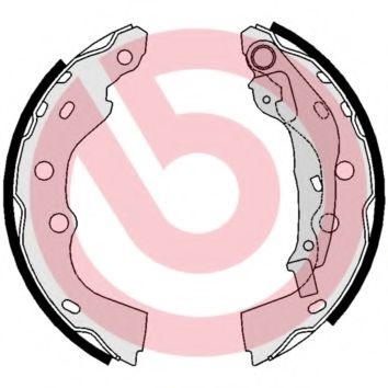 Тормозные колодки барабанные BREMBO S 78 510