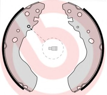 Тормозные колодки барабанные BREMBO S 79 522