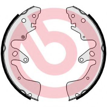 Тормозные колодки барабанные BREMBO S 79 524
