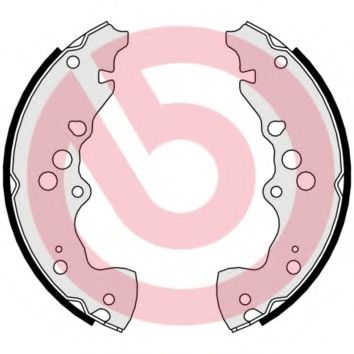 Тормозные колодки барабанные BREMBO S 79 525