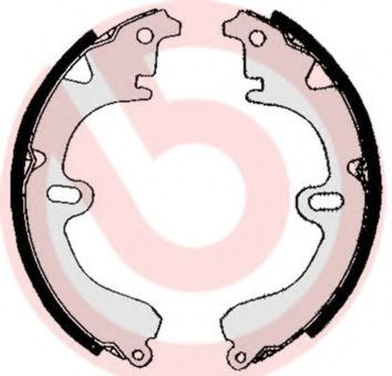 Тормозные колодки барабанные BREMBO S 83 504