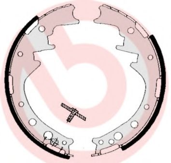 Тормозные колодки барабанные BREMBO S 83 521
