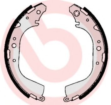 Тормозные колодки барабанные BREMBO S 83 530